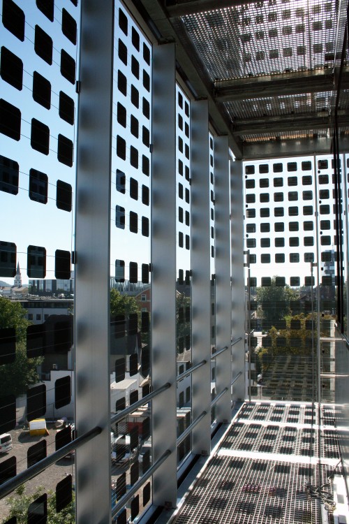 BIPV façade from the inside © Dieter Moor, ertex solartechnik GmbH