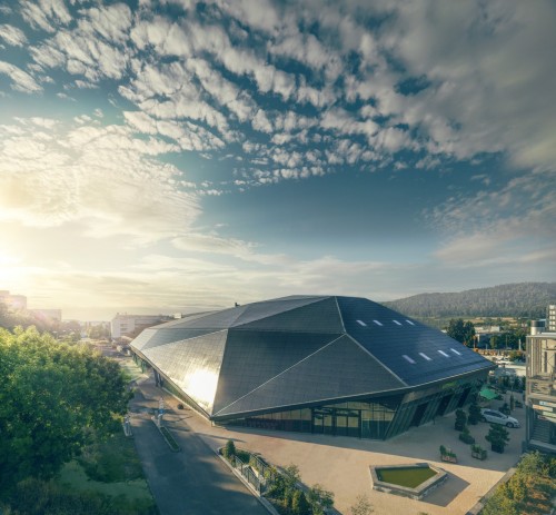 BIPV roof overview © René Schmid Architekten AG