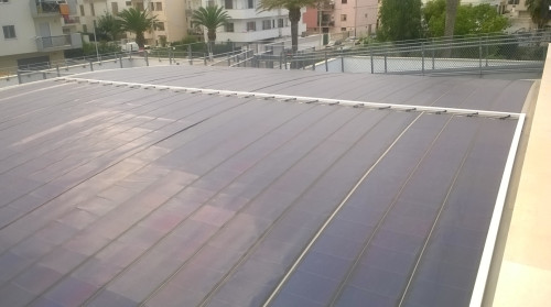 BIPV system on the roof © Alberto Ferrero