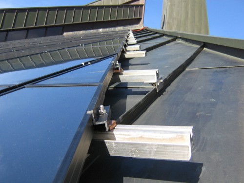 Detailansicht der BIPV-Befestigungsstruktur © Eurac Research