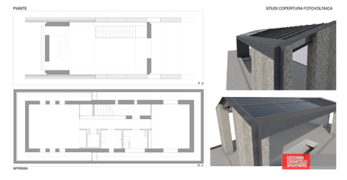 Studie zur BIPV-Bedachung © Cecchini Chiantelli & partners
