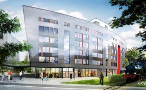 (2) Revised design with thin-film modules © White arkitekter