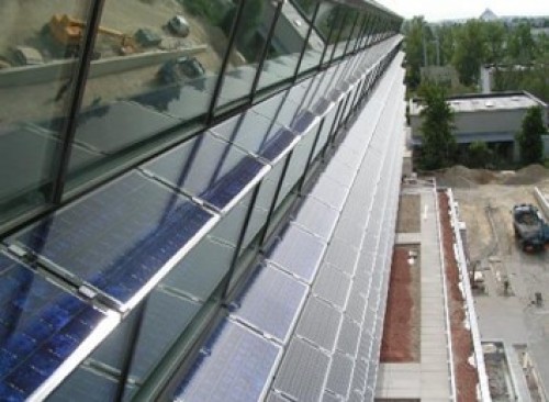 Folded BIPV façade © AIT-POS Architecten