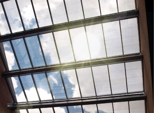 Sunlight effect of the BIPV modules © Onyx Solar