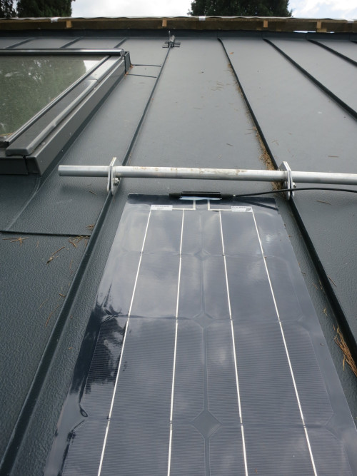 Detail eines Solbian-Photovoltaikmoduls © Myriam Perna, Arch. Valentina Carì