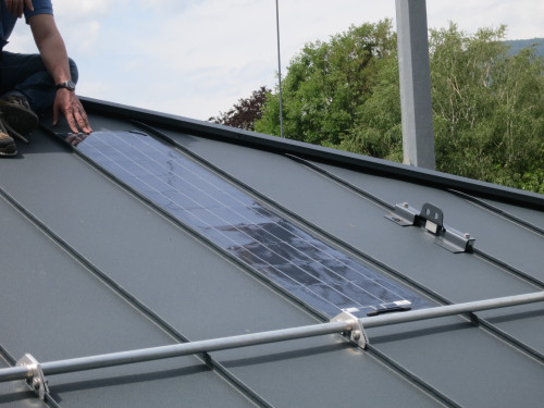 A Solbian photovoltaic module integrated into the roof © Arch. Valentina Carì