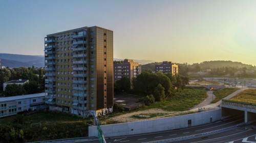 MegaSlate-Fassade Biel (CH)